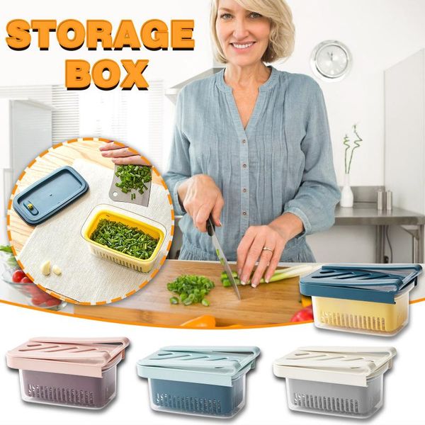 

40# creative retractable storage basket refrigerator fresh-keeping drawer container multifunctional household bottles & jars