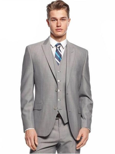 

men's suits & blazers male men's suits (jacket + pants vest) groom tuxedo lapel poppin'tuxedo wedding man, White;black