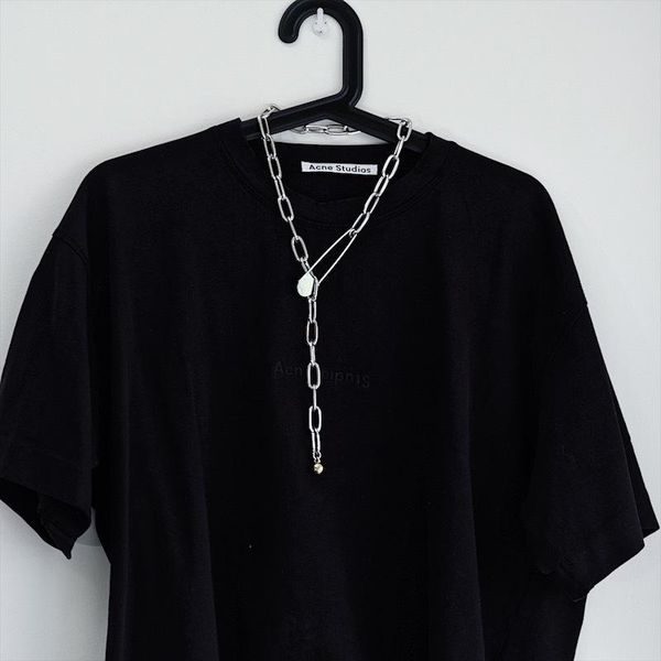

chains fashion punk link pin chain necklace k-1361, Silver