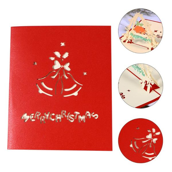 

greeting cards 5 pcs xmas adorable festival 3d unique gift for