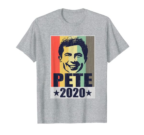 

pete buttigieg for us president 2020 democracy democratic t-shirt, White;black