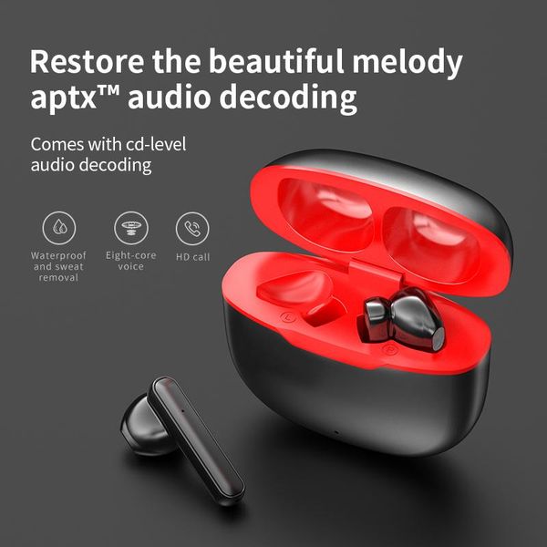 

bluetooth 5.0 earphones wireless headphones hifi sounds handsearbuds stereo sport microphone with charging box