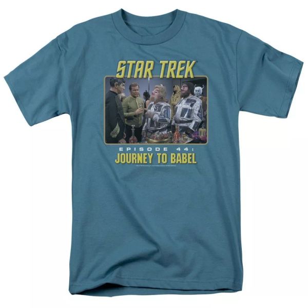 

star trek original journey to babel tv show t-shirt sizes s-3x new, White;black