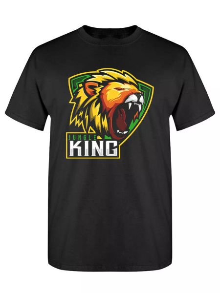 

jungle king tee men's -image by shutterstock, White;black