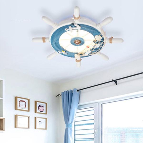 

ceiling lights personalized ship rudder mediterranean decoration creative corridor balcony bedroom lamp