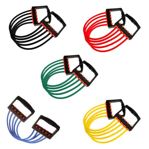

portable indoor sport supply chest expander puller fitness resistance band h for building back shoulders and arm muscles bands