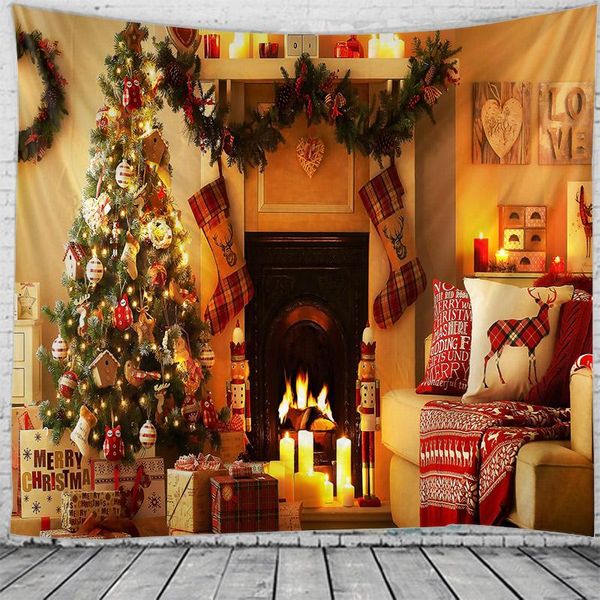 

tapestries christmas decoration tapestry bedroom dormitory party background
