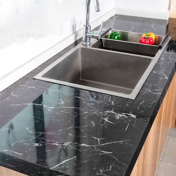 

wallpapers self-adhesive pvc waterproof and oil-proof marble wallpaper contact paper wall bathroom kitchen furniture decoration sticker