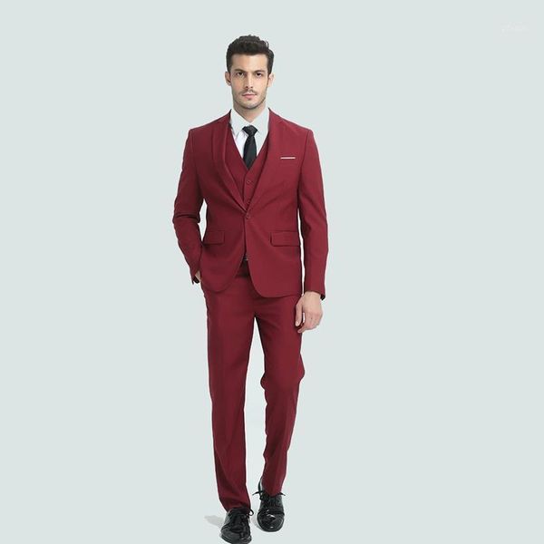 

men's suits & blazers autumn fashion luxury noble quality mens costum formal work business tuxedo male 3 piece casual wedding party sui, White;black