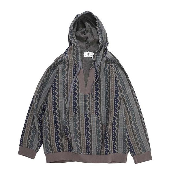

fashion men vintage national style hoodies hip hop printed loose pullover sweatshirts for male men's &, Black