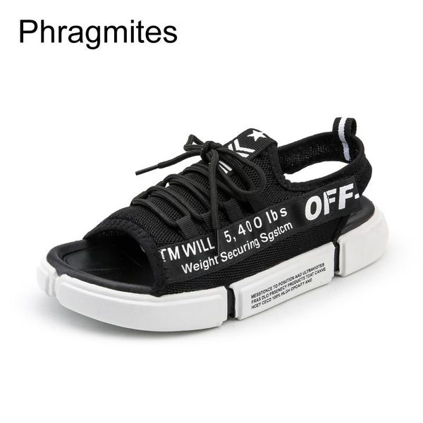 

slippers phragmites summer air mesh sandals non-slip shoes men open toe romance brand, Black