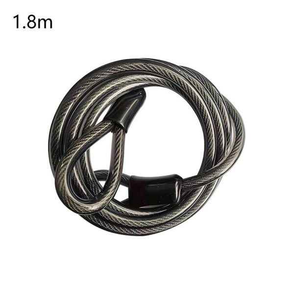 

bike locks 1.8m cable lock security anti theft bicycles steel wire rope for mtb motorcycle scooter accessories