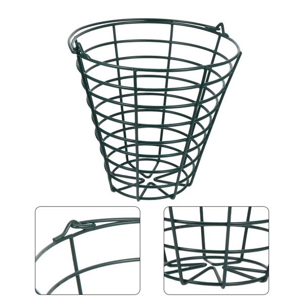

golf training aids 1pc metal basket stainless steel golfs balls storage container