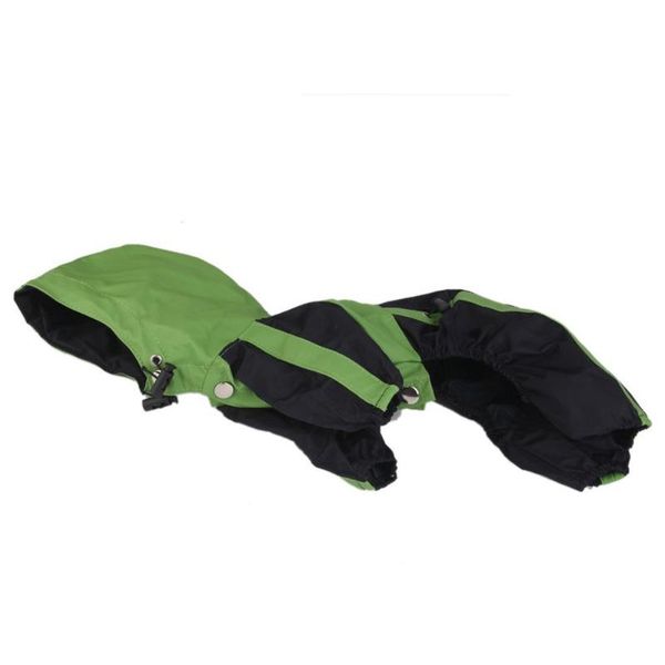 

tiny small dog raincoat rain coat hooded button closure - size xs (green) apparel