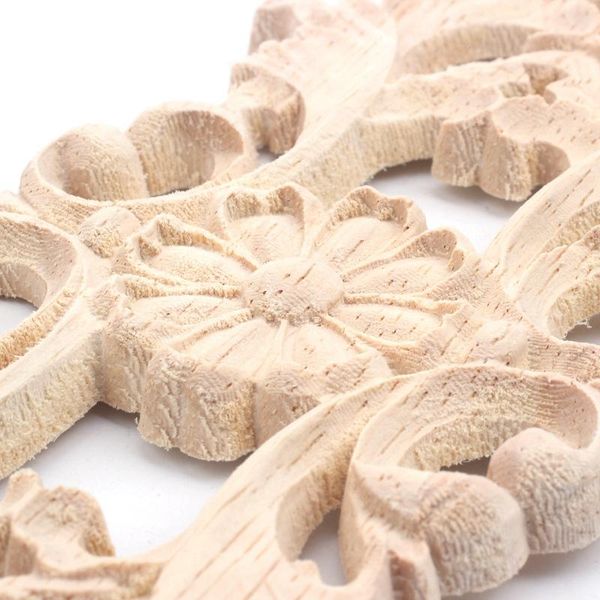 

hanging baskets rubber wood carved applique retro furniture crafts decor (22.5*8cm)