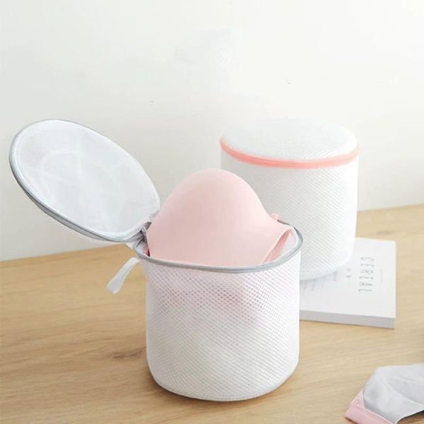 

laundry bags with zippered polyester reusable household bra wash clothes bag lingerie