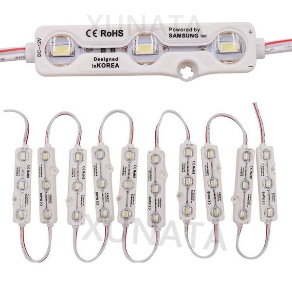

samsung chip smd 5630 3 led module lighting ip68 waterproof super bright red blue green white modules