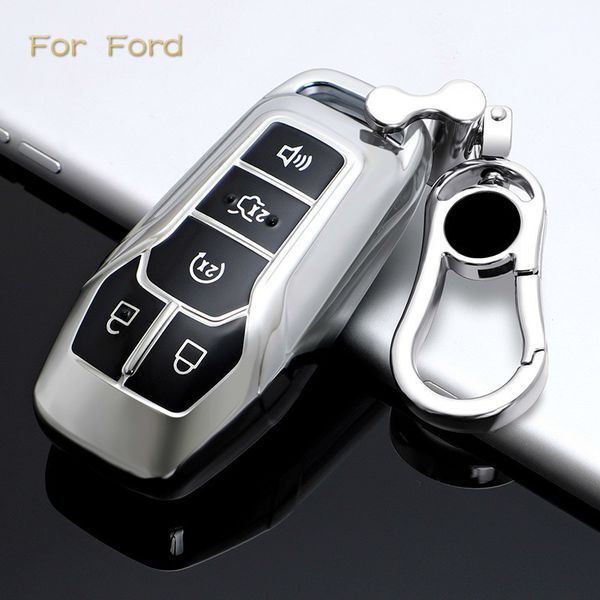 

tpu car cover case for fusion mondeo mustang f-150 explorer edge 2015 2016 2017 2018 carstyling protection keychain