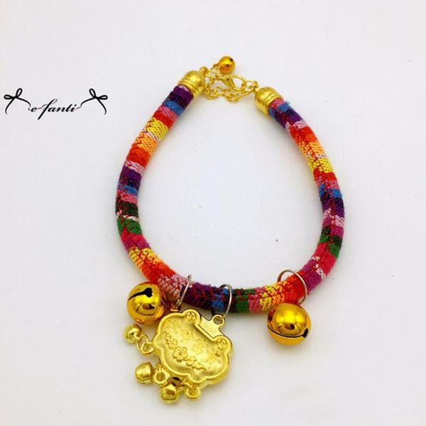 

pet collar necklace collars puppy cat with bells dog supplies rainbow & leads