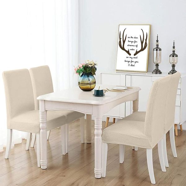 

chair covers 1/2/4/6 dining room/living room/el cover elastic solid jacquard cover.