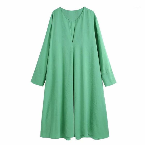

casual dresses vÂ neck longÂ sleeve midi shirt dlqz683, Black;gray