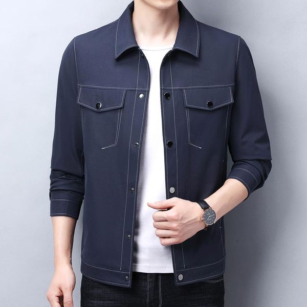 

slim mens jackets and coats casual denim jacket men veste homme jeans male coat men's, Black;brown