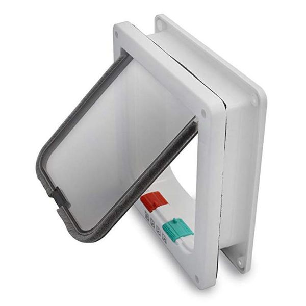 

dog houses & kennels accessories lockable cat kitten door security flap controllable access openings window gate pet supplies