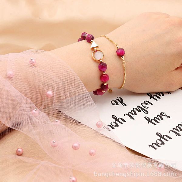 

simple natural crystal bracelet female tiger eye bracelet girl xinsen accessories gift, Black