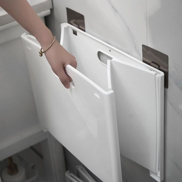 

foldable laundry basket punch-wall mounted dirty clothes storage rack for toy organizer bags