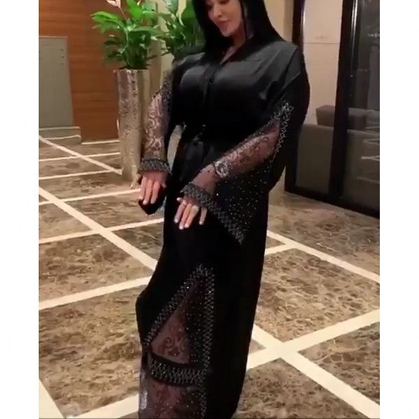 

dresses african for women design dashiki dress long sleeve beading abaya bandage maxi bazin vintage robe gowns africa lady party, Black;gray