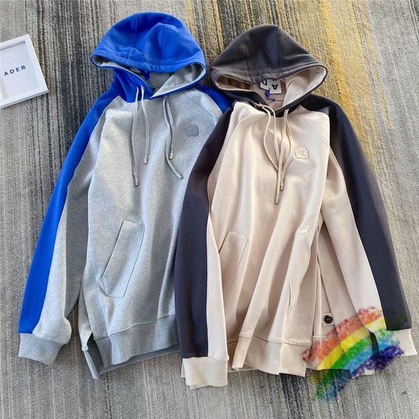 

men's hoodies & sweatshirts patchwork ader error hoodie men woman 1:1 quality double color adererror pullover, Black