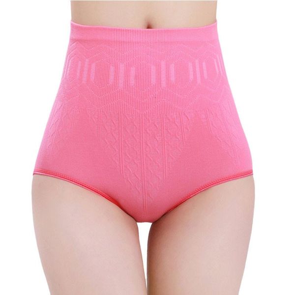 

women's panties women cotton female underpants high waist tummy control body shaper briefs slimming pants underwear, Black;pink