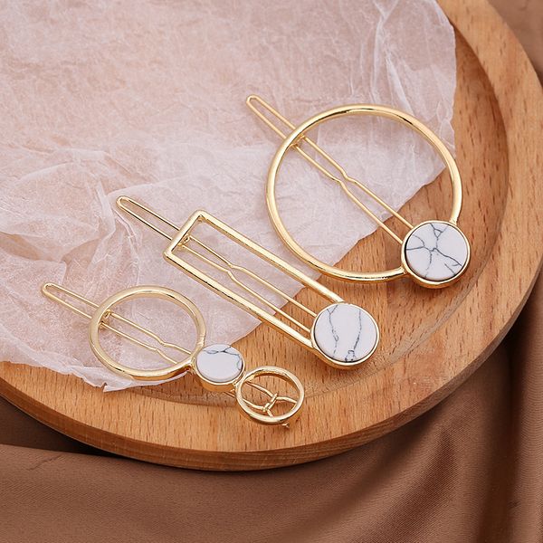 

simple accessories frog bangs net red fashion personalized hairpin women's side clip, Golden;silver