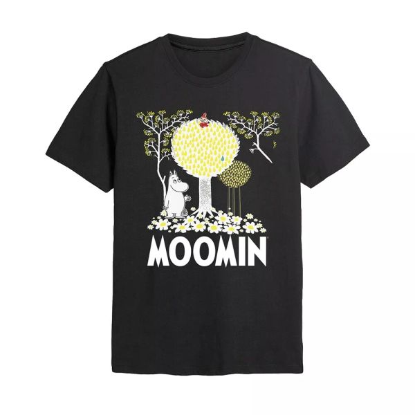 

moomins tree licensed men t-shirt, White;black