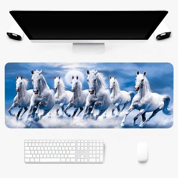 

mouse pads & wrist rests landscape white horse custom pad large carpet comput mous gamer company xxl