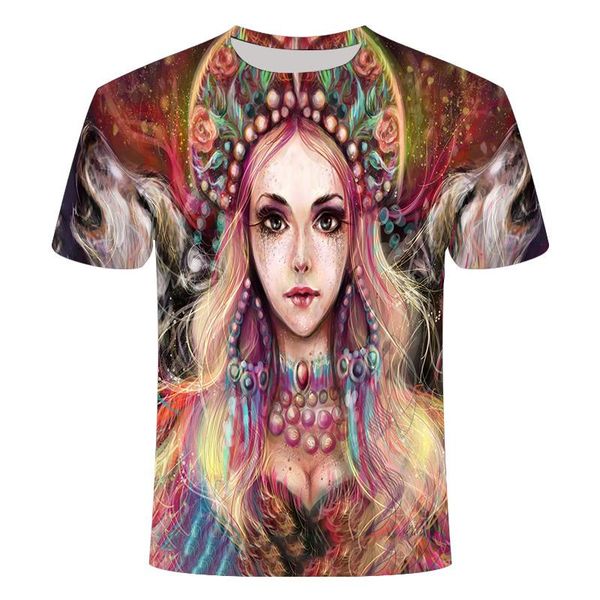 

men's t-shirts 3d printing t-shirt fashion wolf print water drop boat t shirt short sleeve harajuku sling crew neck, White;black
