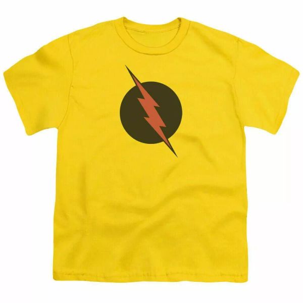 

the flash reverse flash kids youth t shirt licensed tv book dc comics tee yellow, White;black