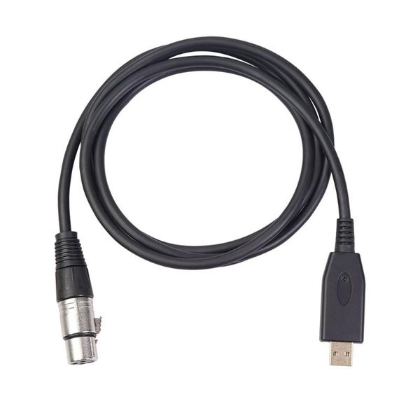 

professional recording line 2m usb microphone cable xlr female audio adapter for digital computer cables & connectors