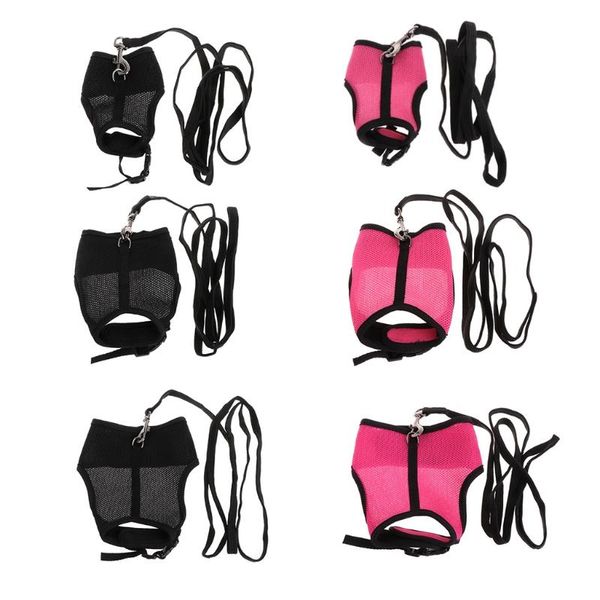 

pet hamster mesh adjustable harness leash ferret guinea pig small animal walk lead pigs chinchillas necklace supplies