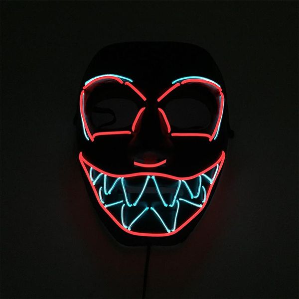 

other event & party supplies luminous led mask halloween cosplay horror face glowing el wire cartoon monster mascara