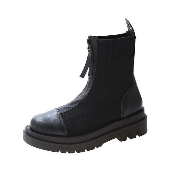 

boots elastic socks slip on black ankle women slim knitting booties sneakers sports casual platform shoes botas de mujer