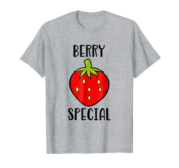 

berry special cute adorable strawberry funny pun t shirt, White;black
