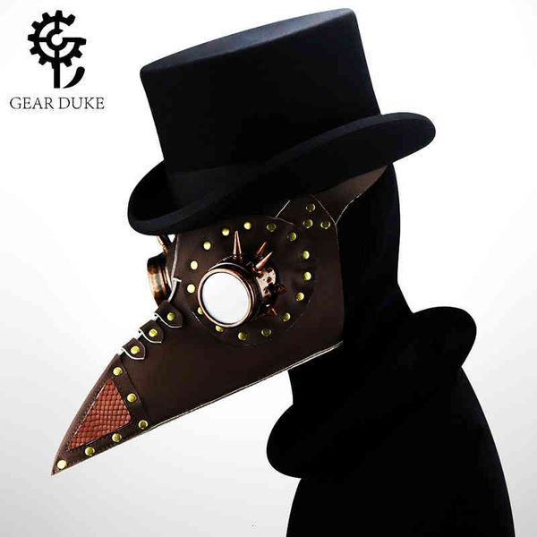 

mask steampunk plague beak halloween party prop gift headdress 12
