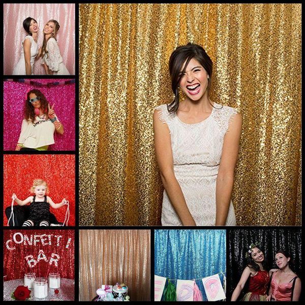 

curtain & drapes sequin wedding backdrop po booth pography for party silver background fabric