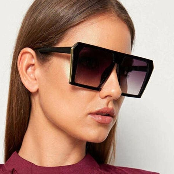 

abay brand sunglasses large square metal rim retro fashion all-match street shooting driving oversized uv400 oculos, White;black