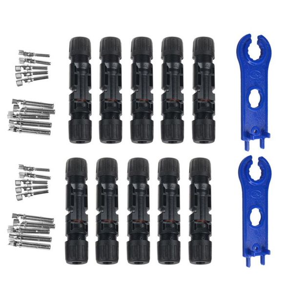 

other lighting accessories 10pairs solar connector set with wrench male and female connectors waterproof panel branch series connect for