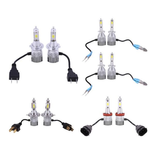 

car headlights vodool led ultra bright front light integrated headlight replacement h1 h3 h4 h7 h11 auto fog for universal