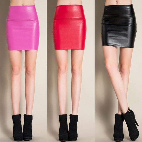 

skirts debowa mini skirt bodycon fleece pencil high waist colorful short 22 colors, Black