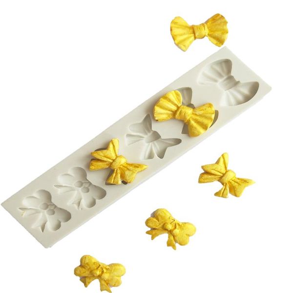 

cake tools 2021 bow-knot shape fondant silicone mold cookie ice cream molds candy chocolate pudding mould baking decoration
