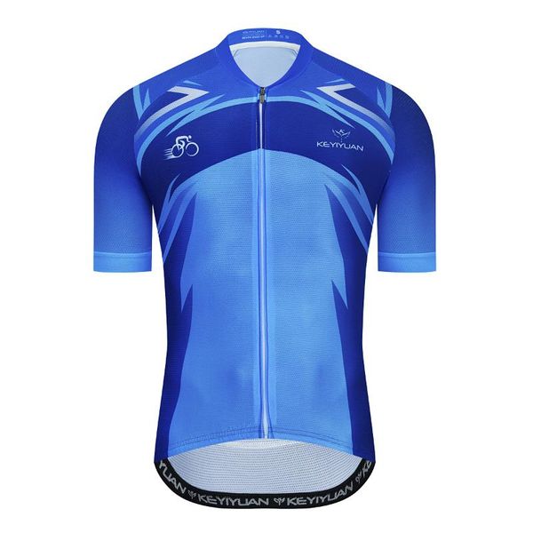 

racing jackets keyiyuan 2021 summer men cycling wear mountain bike quick drying breathable uniform maglia ciclismo camisetas maillots, Black;red